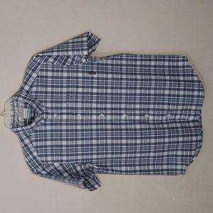 Columbia Men's Size Small Regular Fit Men's Short Sleeve Plaid Buttondown